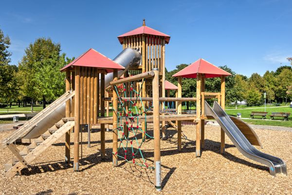Playground Mulch Installation in Lake Placid