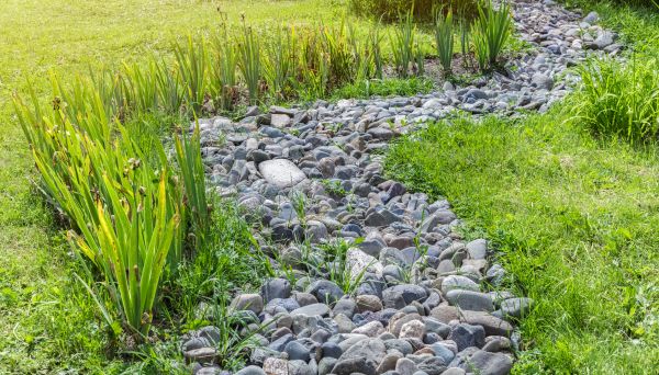 River Rock Garden Installation in Lake Placid