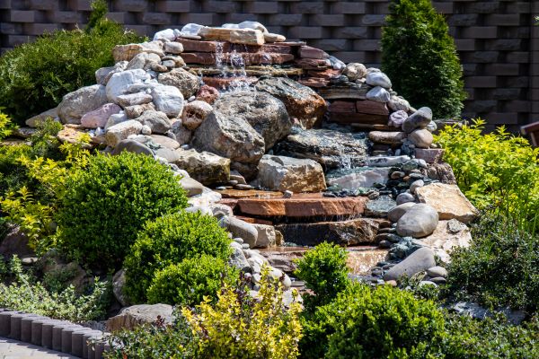 River Rock Landscaping in Lake Placid