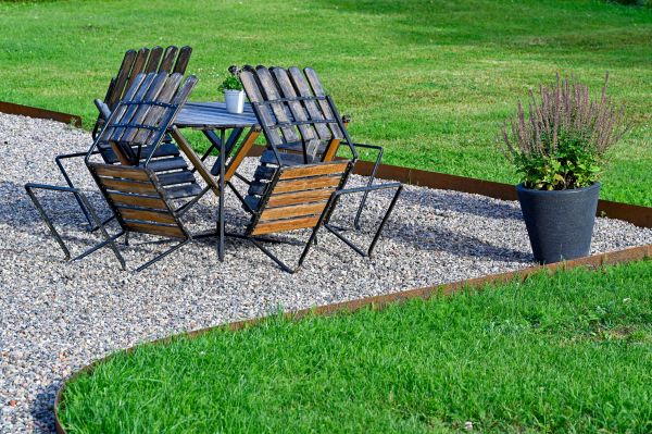 Metal Edging Installation in Lake Placid