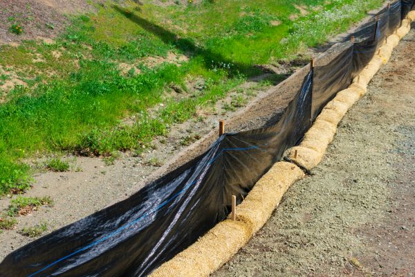 Straw Wattle Installation in Lake Placid